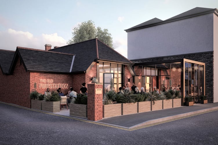 Topsham fire station impression.