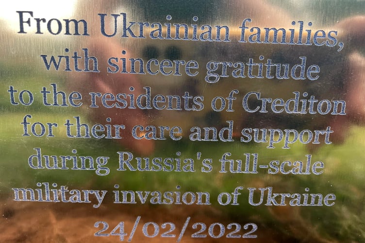 The plaque.