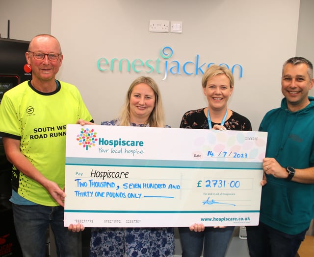 Crediton Crunch 10k race raised £2,731 for Hospiscare
