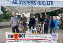 Crediton Connect sponsored bike ride has raised £500 to-date
