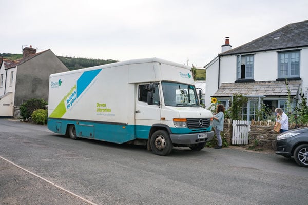 A Devon mobile library.