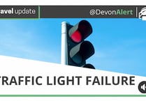 Crediton traffic light failure warning
