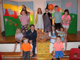 Whole school played a part in Spreyton School end of term performance

