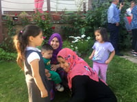 Welcoming Refugees in Crediton party enjoyed

