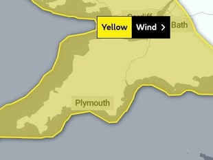 Storm Antoni will bring winds up to 65mph across Devon tomorrow