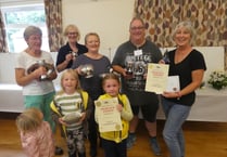 Hall full of colour for Cheriton Fitzpaine Garden Club Annual Show
