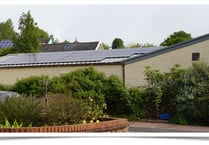 Sandford Parish Hall switches to solar power
