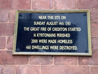 Today is the anniversary of the ‘disastrous’ Great Fire of Crediton
