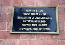 August 14 was anniversary of the ‘disastrous’ Great Fire of Crediton
