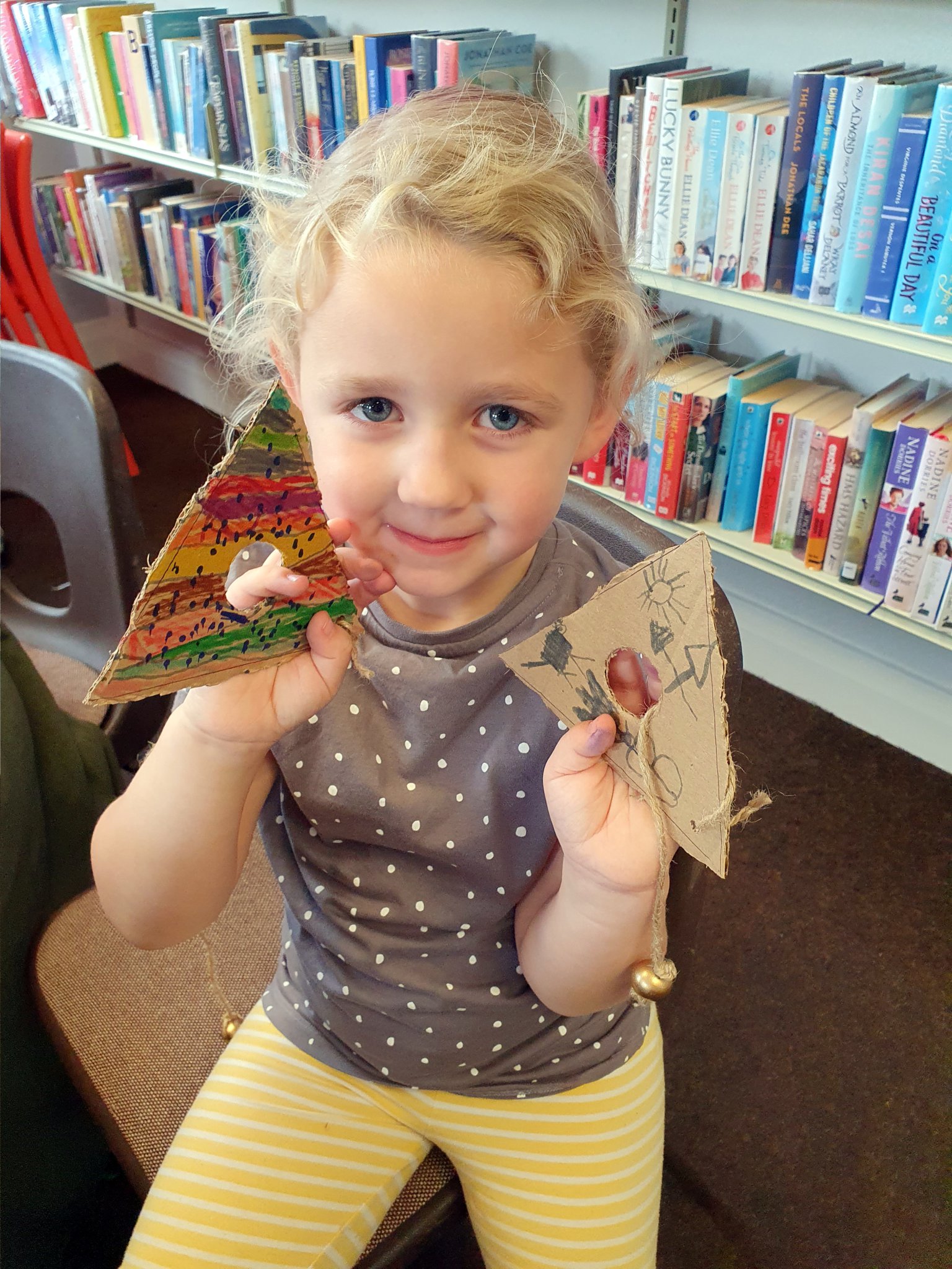 Children enjoyed crafts and  bowls at Crediton Library