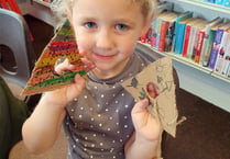 Children enjoyed crafts and  bowls at Crediton Library