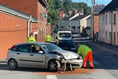 Road closed in Crediton after two car collision
