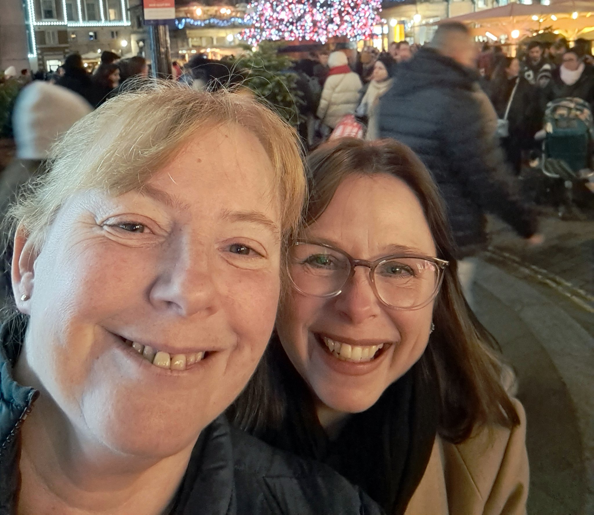 Tricia races across to Crediton to read out the local news