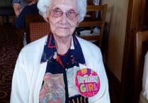 Card from the King for Crediton woman Alison on her 100th birthday
