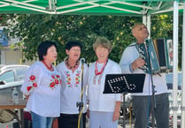 Ukrainians thanks led to some tears at Crediton Diversity Festival
