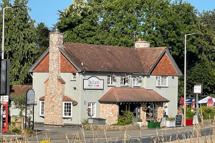 Belluno Italian Restaurant at Newton St Cyres. AQ 2288