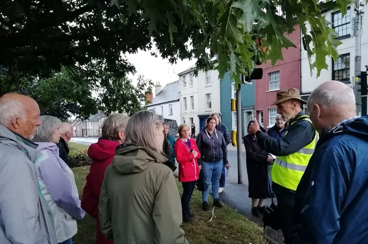 During the Great Fire of Crediton walk on August 25.