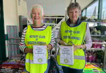 Crediton Rotarians collecting for ShelterBox Morocco appeal
