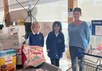 Cheriton Fitzpaine Primary School pupils enjoyed bag packing
