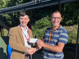 Crediton Freemasons donate £500 to Bow School swimming pool
