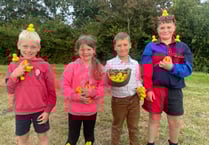 Duck and hound racing at Zeal Monachorum was well attended
