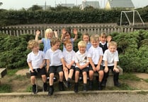 New to the reception class at Cheriton Fitzpaine Primary School
