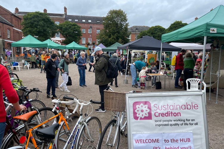 At the Sustainable Crediton Green Fair.