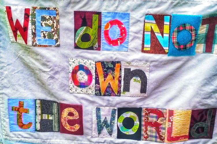 Exeter Quakers banners.