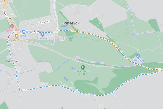 Advance warning of road closure at Fordton