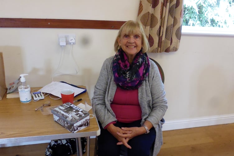 Sue Newberry, taking the money for the Continental Breakfast.