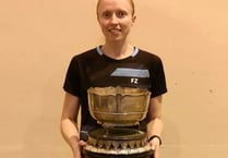 Sarah retains title as Devon Ladies Singles Badminton Champion