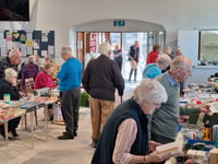 Table top sale raised £250 for Crediton Methodist Church funds
