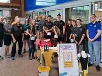 Bag packing raised £456 for Crediton and District Swimming Club
