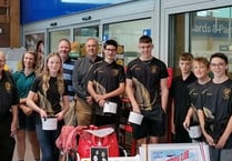 Bag packing raised £456 for Crediton and District Swimming Club
