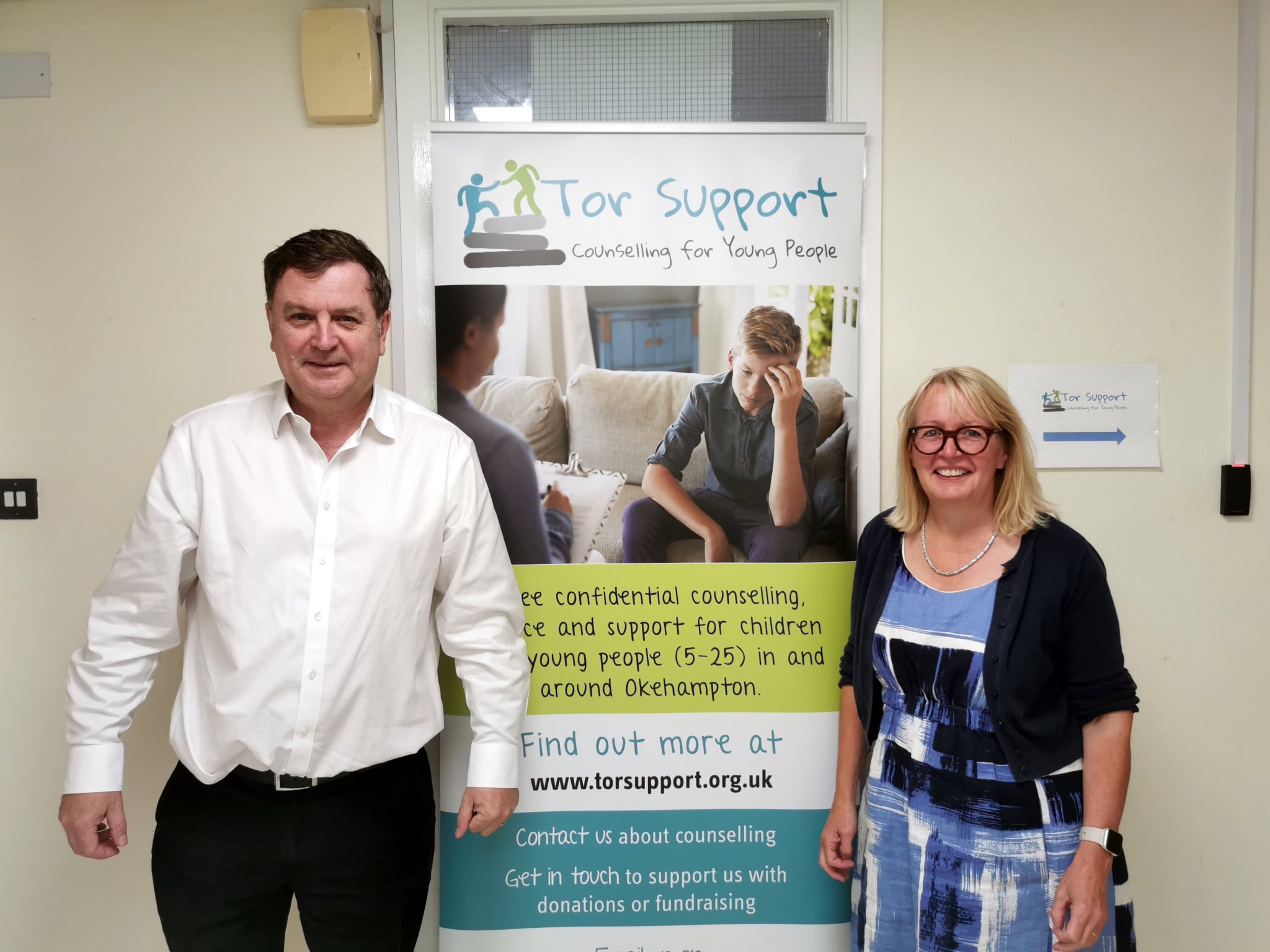 MP praises 'fantastic' Tor Support counselling in Okehampton
