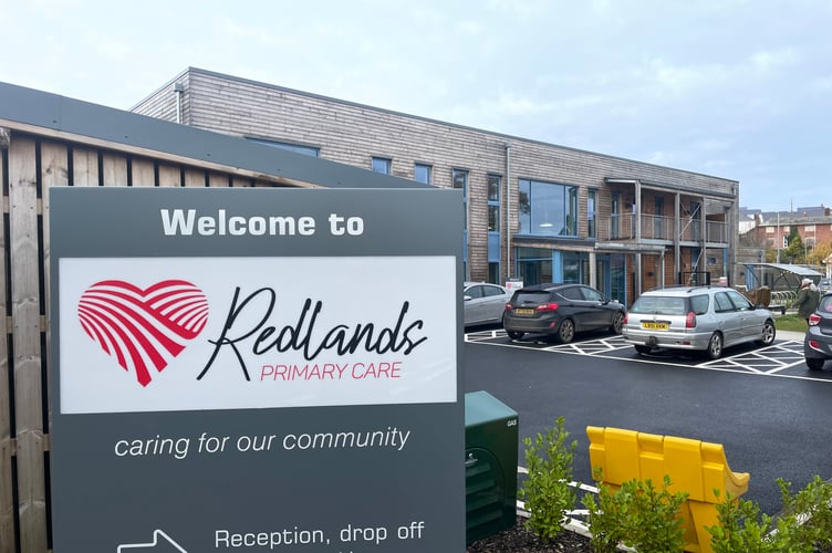 Redlands Surgery in Crediton.  AQ 9860