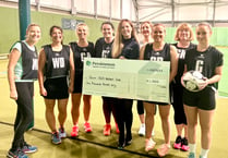 Exeter netball team shoot and score in funding bid
