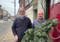 Work to put up Crediton’s Christmas trees begins
