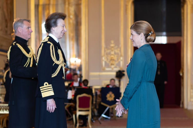 Julia Adamson chats with Princess Anne.