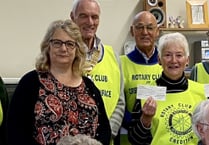 Crediton Boniface Rotary donates £2,400 to two local charities