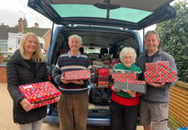 Margaret sends 134 filled shoeboxes to Moldova and Ukraine
