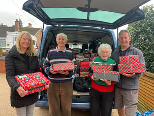 Margaret sends 134 filled shoeboxes to Moldova and Ukraine

