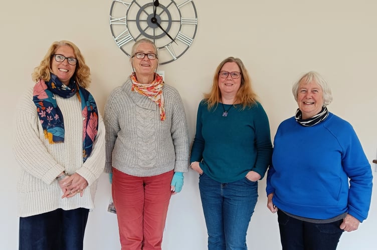 Artists Emmeline Webb, Celia Olsson, Jo Purdue and Janet Jarvis.
