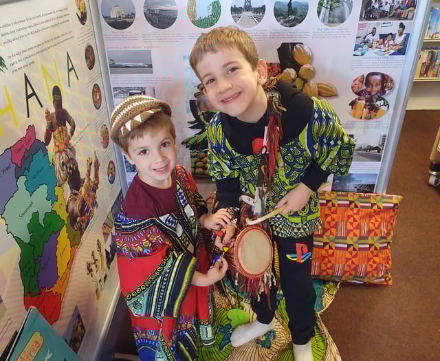 Children enjoyed Africa event at Crediton Library
