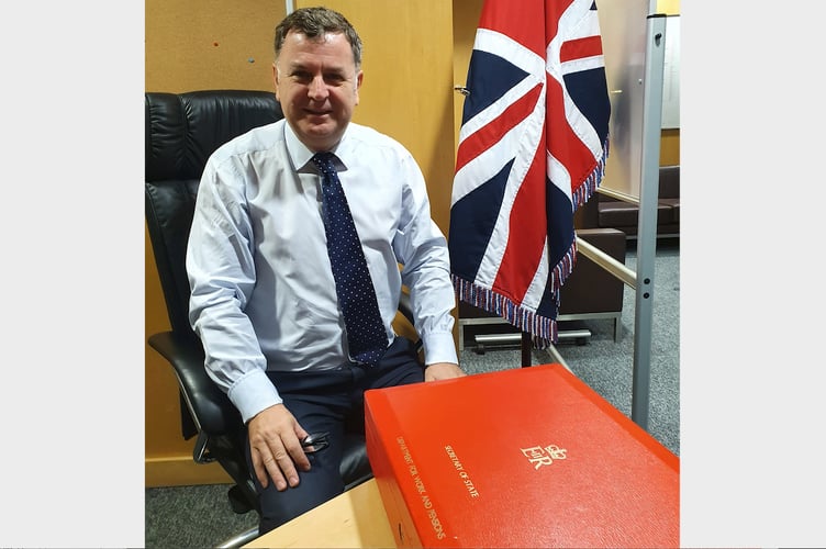 Mel Stride, Central Devon MP and the Secretary of State for Work and Pensions.jpg