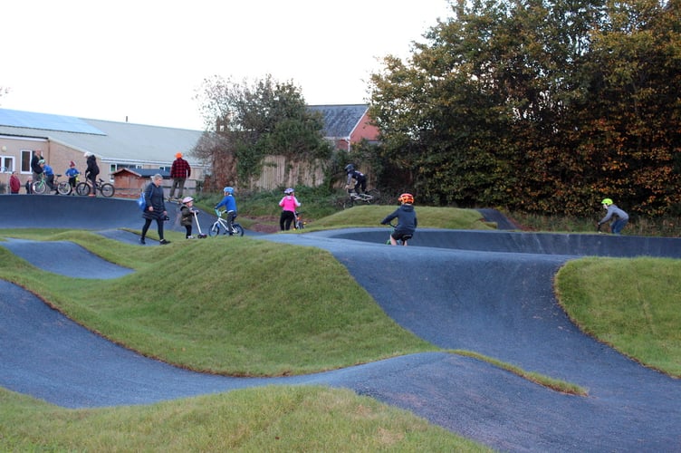 First riders having fun.  SR 9168