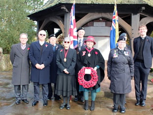 Traffic continued to pass during Saturday Remembrance in Crediton
