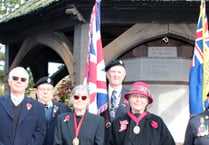 Traffic continued to pass during Saturday Remembrance in Crediton

