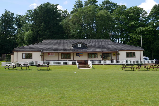 Sandford Cricket Pavilion.
