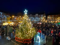 Fun for all before and after Crediton’s Christmas Lights Switch-On
